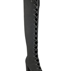 Guess Women's Casidi Lace-Up Over-The-Knee Boots Women's Shoes