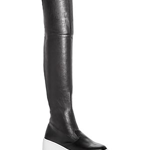 Robert Clergerie Women's Tinatua Leather Platform Over-the-Knee Boots