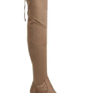 Women's Marc Fisher Ltd. Yuna Over The Knee Boot, Size 5 M - Beige