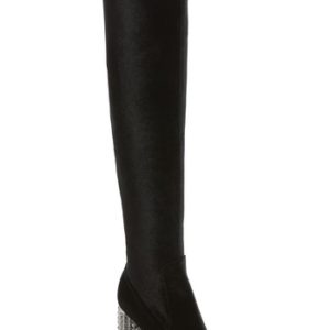 Women's Nina Itzela Over The Knee Boot, Size 5.5 M - Black