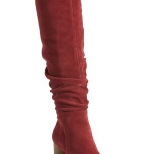 Women's Sole Society Bali Slouchy Over The Knee Boot, Size 7 M - Red