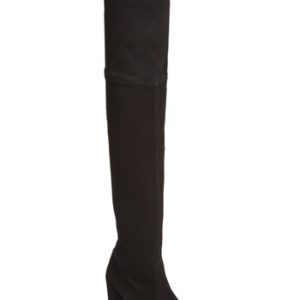 Women's Stuart Weitzman Hiline Over The Knee Boot, Size 4.5 M - Black