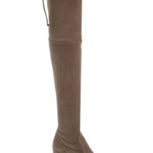 Women's Stuart Weitzman Tieland Over The Knee Boot, Size 4 M - Grey