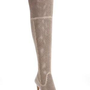 Women's Vince Camuto Kamorina Studded Over The Knee Boot, Size 6 M - Beige