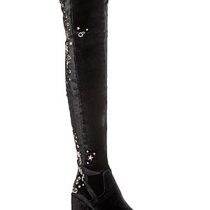 Ash Women's Eros Embellished Velvet Over-the-Knee Boots