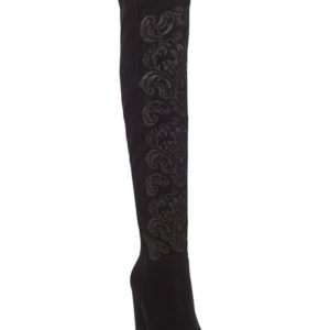 Jessica Simpson Grizella Platform Velvet Over-The-Knee Boots Women's Shoes