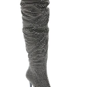 Women's Jeffrey Campbell Cry4U Over The Knee Slouch Boot, Size 6.5 M - Black