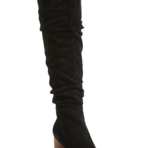 Women's Sole Society Bali Slouchy Over The Knee Boot, Size 6 M - Black