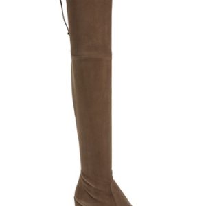 Women's Stuart Weitzman Tieland Over The Knee Boot, Size 4.5 M - Grey