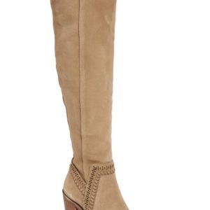 Women's Vince Camuto Madolee Over The Knee Boot, Size 6 M - Beige