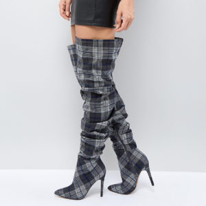 ASOS KENZIE Slouch Over The Knee Boots - Multi