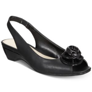 Anne Klein Harietta Slingback Peep-Toe Pumps