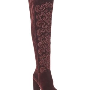 Jessica Simpson Grizella Platform Velvet Over-The-Knee Boots Women's Shoes