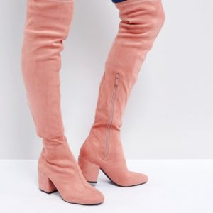 RAID Kola Over The Knee Boots - Pink