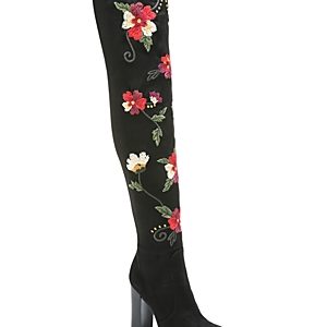 Sam Edelman Women's Vena Floral Embroidered Over-the-Knee Boots