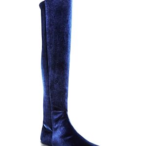 Stuart Weitzman Allgood Velvet Over-the-Knee Boots