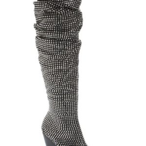 Women's Jeffrey Campbell Controlla Slouch Over The Knee Boot, Size 9 M - Black