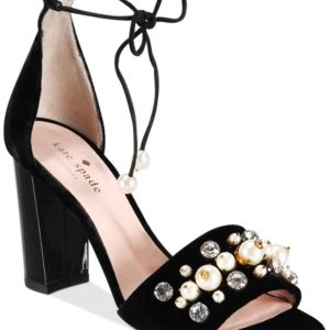 kate spade new york Iverna Pearl-Studded Open-Toe Pumps