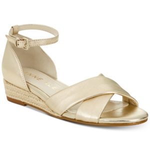 Anne Klein Nanetta Espadrille Wedge Sandals