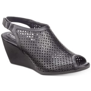 Bandolino Apela Perforated Wedge Sandals Women's Shoes