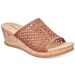 Bare Traps Flossey Slip-On Wedge Sandals Women's Shoes