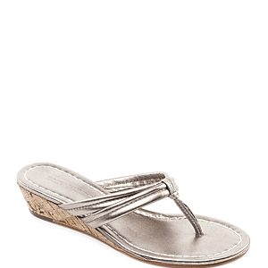 Bernardo Miami Two Strap Wedge Sandals