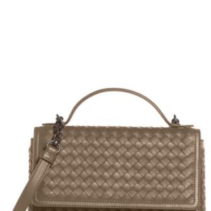 Bottega Veneta Intrecciato Leather Handbag - Grey