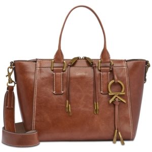 Calvin Klein Brynn Leather Small Satchel