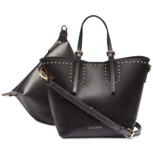 Calvin Klein Jill Studded Satchel