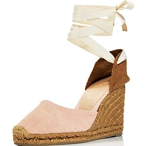 Castaner Women's Carina Lace Up Espadrille Wedge Sandals