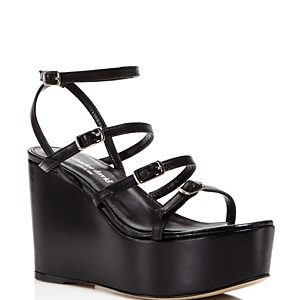 Charles David Penelope Strappy Platform Wedge Sandals