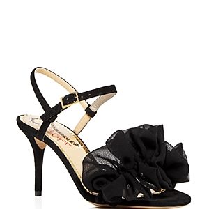 Charlotte Olympia Women's Reia Suede & Chiffon Slingback High Heel Sandals