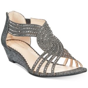 Charter Club Ginifur Wedge Sandals, Created for Macy's Women's Shoes