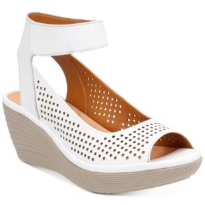 Clarks Collection Women's Reedly Salene Wedge Sandals Women's Shoes