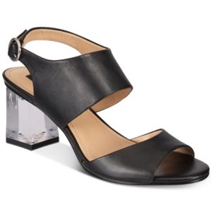 Dkny Sterling Lucite-Heel Sandals, Created for Macy's