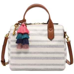 Fossil Fiona Small Fabric Printed Satchel