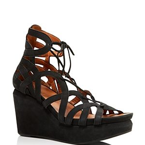 Gentle Souls Joy Lace Up Wedge Sandals