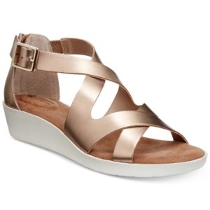 Giani Bernini Fayee Memory Foam Wedge Sandals, Created for Macy's Women's Shoes