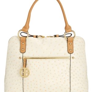 Giani Bernini Ostrich-Embossed Dome Satchel, Created for Macy's