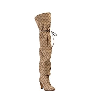 Gucci Women's Lisa Gg Canvas Over-the-Knee Boots