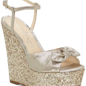 Jessica Simpson Amella Bow Wedge Sandals Women's Shoes