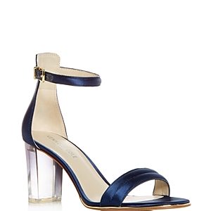 Kenneth Cole Women's Lex Satin High Block Heel Sandals