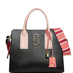 Marc Jacobs Big Shot Color Block Saffiano Leather Satchel