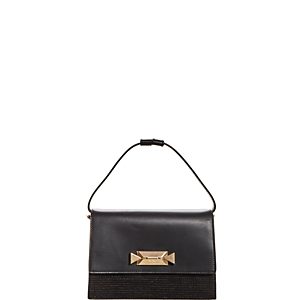 Max Mara Raffia & Leather Satchel