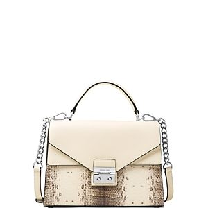 Michael Kors Sloan Medium Double Flap Leather Satchel