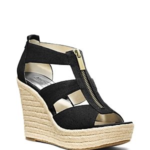 Michael Michael Kors Damita T Strap Espadrille Wedge Sandals