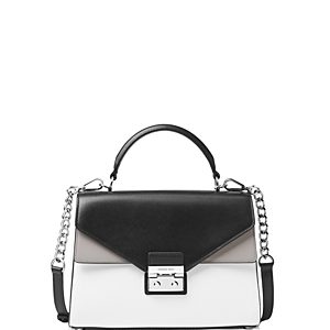 Michael Michael Kors Sloan Medium Double Flap Leather Satchel