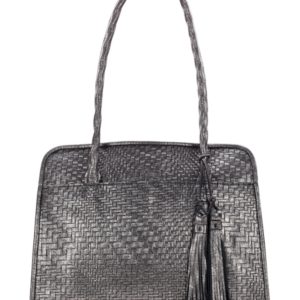 Patricia Nash Metallic Woven Paris Medium Satchel