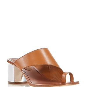 Sigerson Morrison Women's Marcel Leather Block Heel Sandals