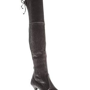 Stuart Weitzman Women's Tiemodel Velvet Over-the-Knee Boots